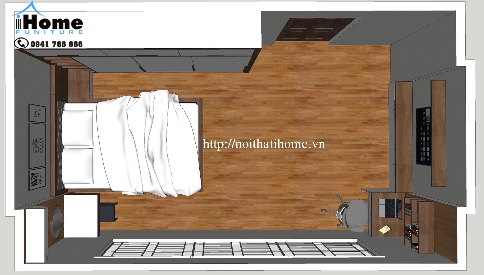 thiết kế nội thất phòng ngủ hải phòng